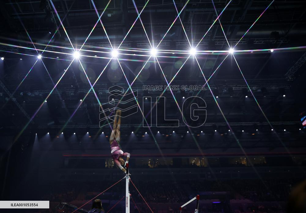 (SP)BRITAIN-LIVERPOOL-ARTISTIC GYMNASTICS-WORLD CHAMPIONSHIPS-WOMEN'S UNEVEN BARS FINAL