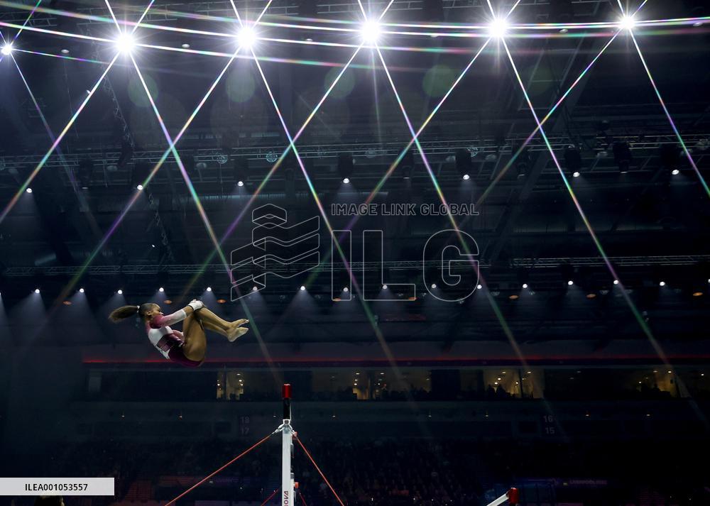 (SP)BRITAIN-LIVERPOOL-ARTISTIC GYMNASTICS-WORLD CHAMPIONSHIPS-WOMEN'S UNEVEN BARS FINAL