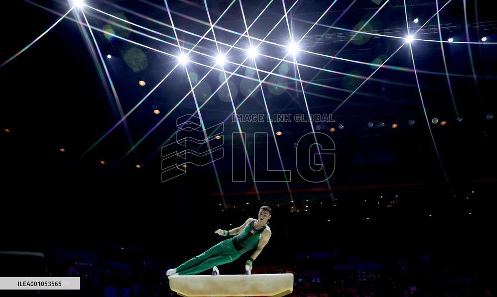 (SP)BRITAIN-LIVERPOOL-ARTISTIC GYMNASTICS-WORLD CHAMPIONSHIPS-MEN'S POMMEL HORSE FINAL
