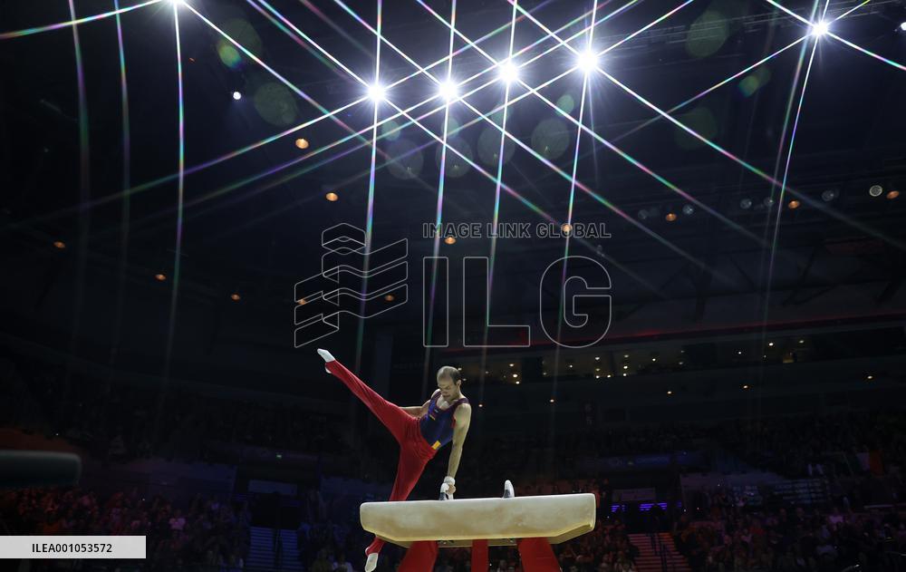 (SP)BRITAIN-LIVERPOOL-ARTISTIC GYMNASTICS-WORLD CHAMPIONSHIPS-MEN'S POMMEL HORSE FINAL