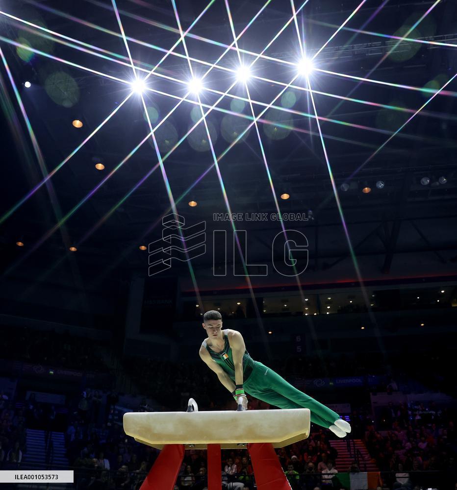 (SP)BRITAIN-LIVERPOOL-ARTISTIC GYMNASTICS-WORLD CHAMPIONSHIPS-MEN'S POMMEL HORSE FINAL