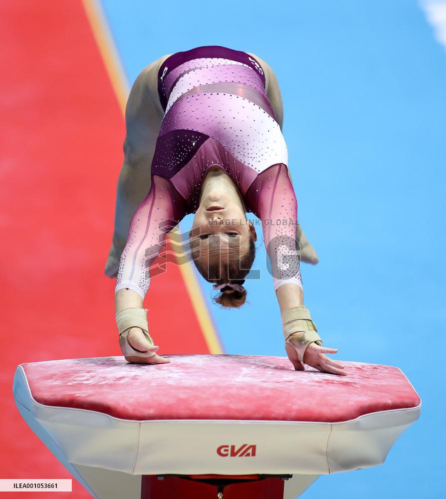 (SP)BRITAIN-LIVERPOOL-ARTISTIC GYMNASTICS-WORLD CHAMPIONSHIPS-WOMEN'S VAULT FINAL