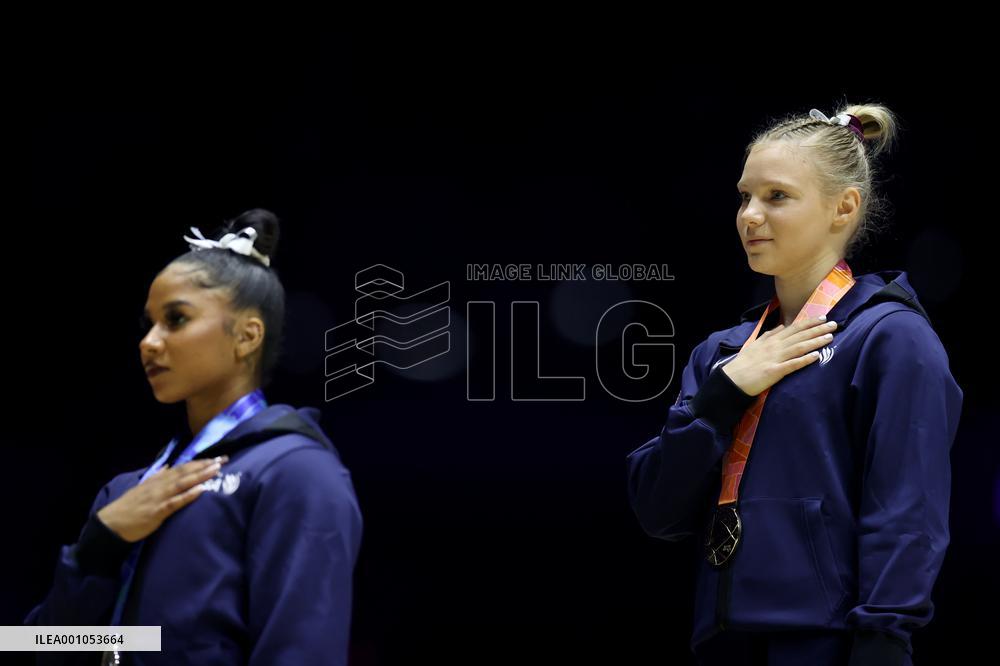 (SP)BRITAIN-LIVERPOOL-ARTISTIC GYMNASTICS-WORLD CHAMPIONSHIPS-WOMEN'S VAULT FINAL