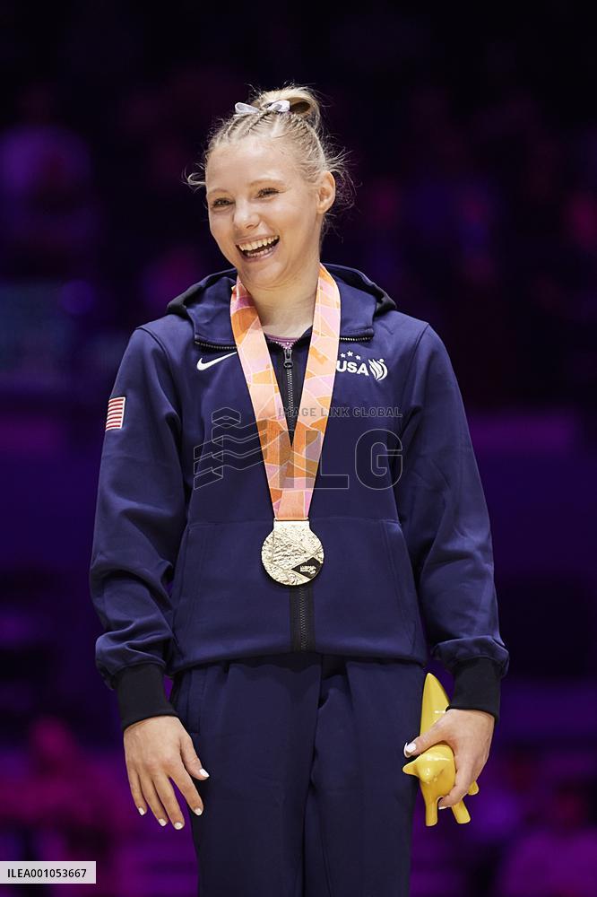 (SP)BRITAIN-LIVERPOOL-ARTISTIC GYMNASTICS-WORLD CHAMPIONSHIPS-WOMEN'S VAULT FINAL