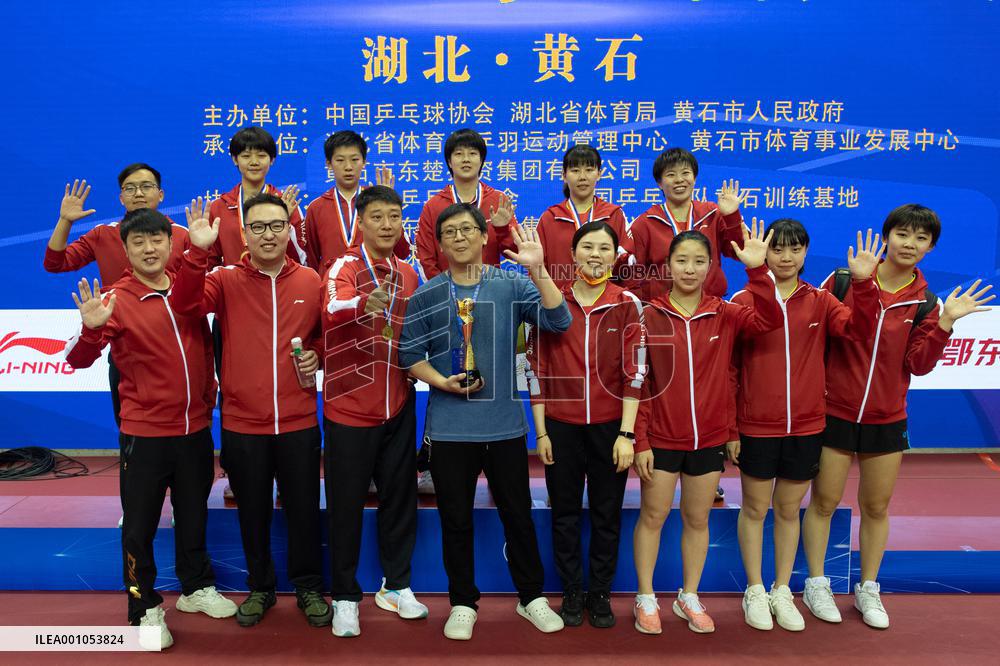 (SP)CHINA-HUBEI-HUANGSHI-TABLE TENNIS-NATIONAL CHAMPIONSHIPS-WOMEN'S TEAM-FINALS (CN)