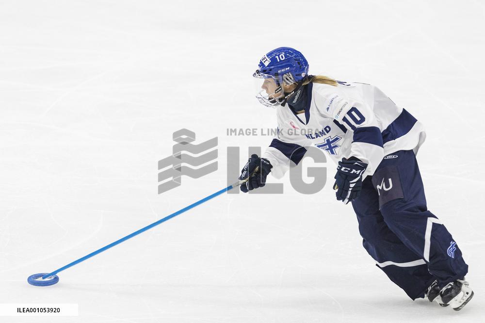 Ringette World Championships final match Finland vs Canada - Presidents Trophy