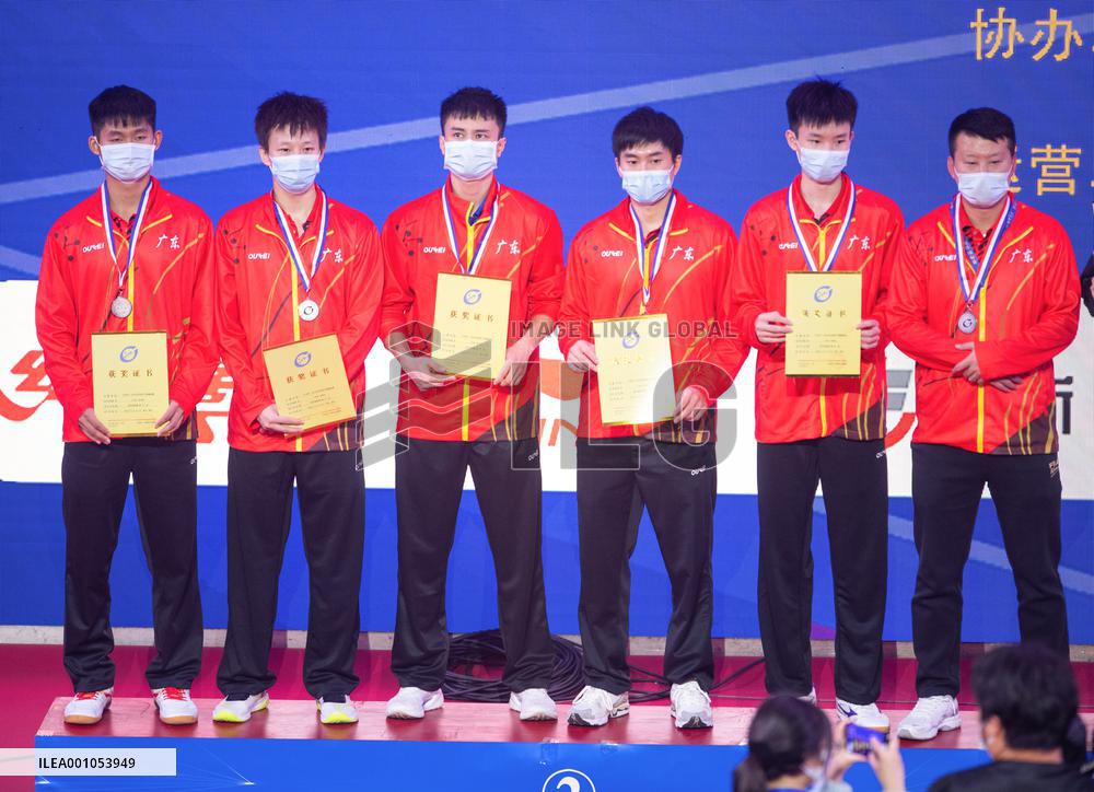 (SP)CHINA-HUBEI-HUANGSHI-TABLE TENNIS-NATIONAL CHAMPIONSHIPS-MEN'S TEAM-FINAL (CN)