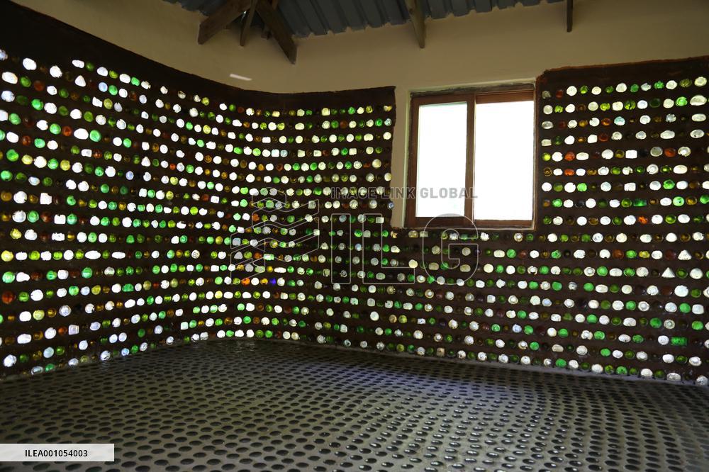 MOZAMBIQUE-MAPUTO-HOUSE-RECYCLED BOTTLES