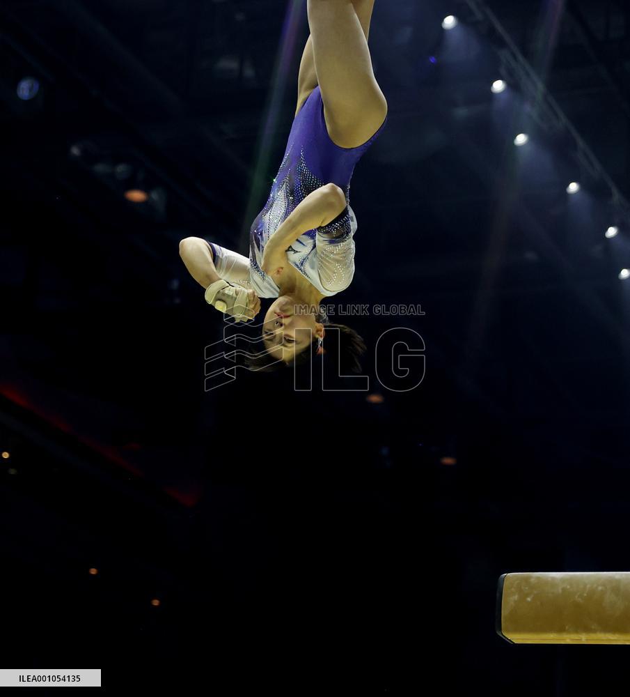 (SP)BRITAIN-LIVERPOOL-ARTISTIC GYMNASTICS-WORLD CHAMPIONSHIPS-WOMEN'S BALANCE BEAM FINAL