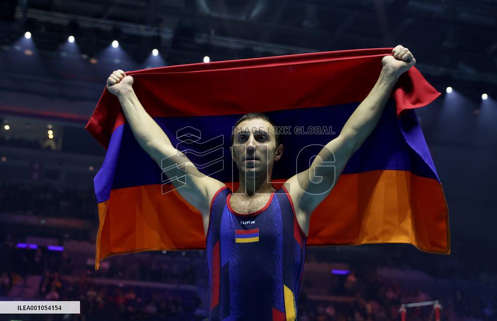 (SP)BRITAIN-LIVERPOOL-ARTISTIC GYMNASTICS-WORLD CHAMPIONSHIPS-MEN'S VAULT FINAL