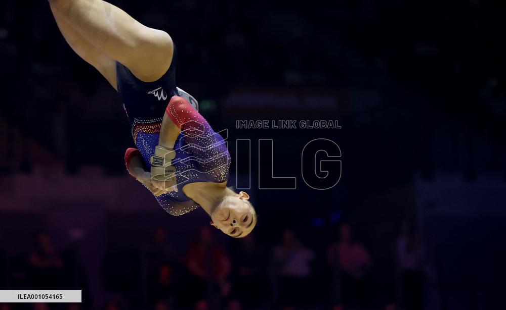 (SP)BRITAIN-LIVERPOOL-ARTISTIC GYMNASTICS-WORLD CHAMPIONSHIPS-WOMEN'S FLOOR EXERCISE FINAL