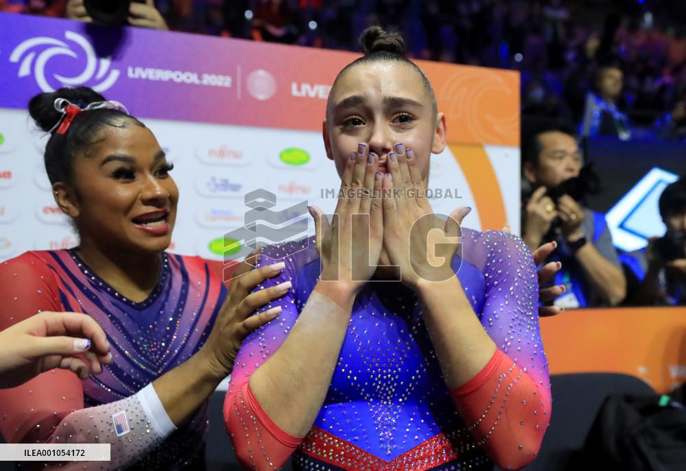 (SP)BRITAIN-LIVERPOOL-ARTISTIC GYMNASTICS-WORLD CHAMPIONSHIPS-WOMEN'S FLOOR EXERCISE FINAL