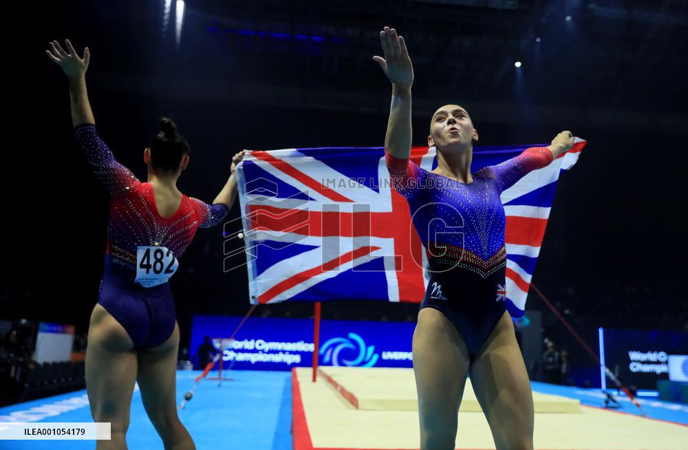 (SP)BRITAIN-LIVERPOOL-ARTISTIC GYMNASTICS-WORLD CHAMPIONSHIPS-WOMEN'S FLOOR EXERCISE FINAL