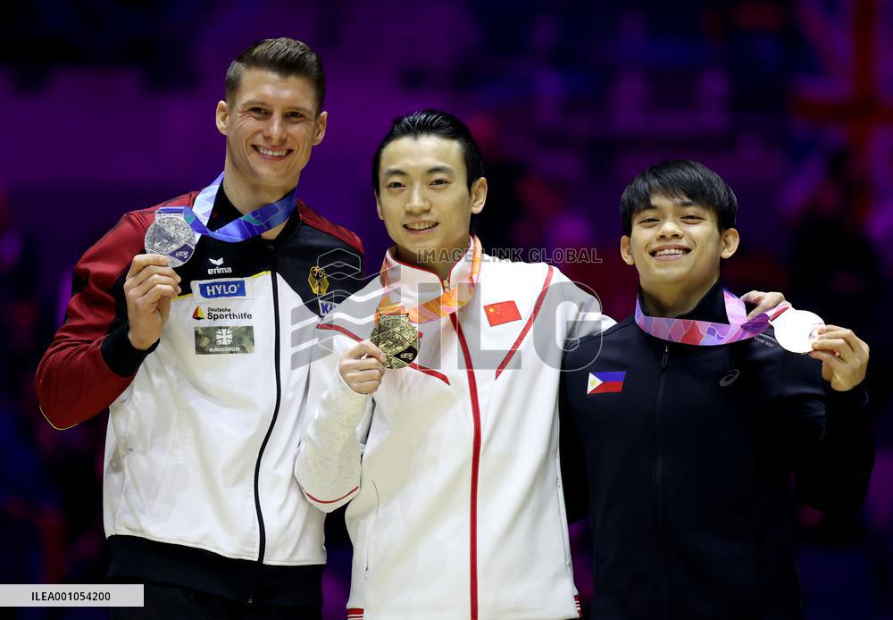 (SP)BRITAIN-LIVERPOOL-ARTISTIC GYMNASTICS-WORLD CHAMPIONSHIPS-MAN'S PARALLEL BARS FINAL