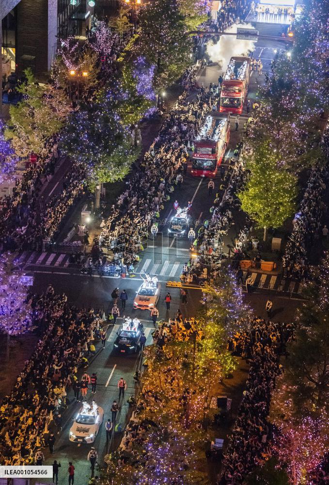Baseball: Orix Buffaloes victory parade