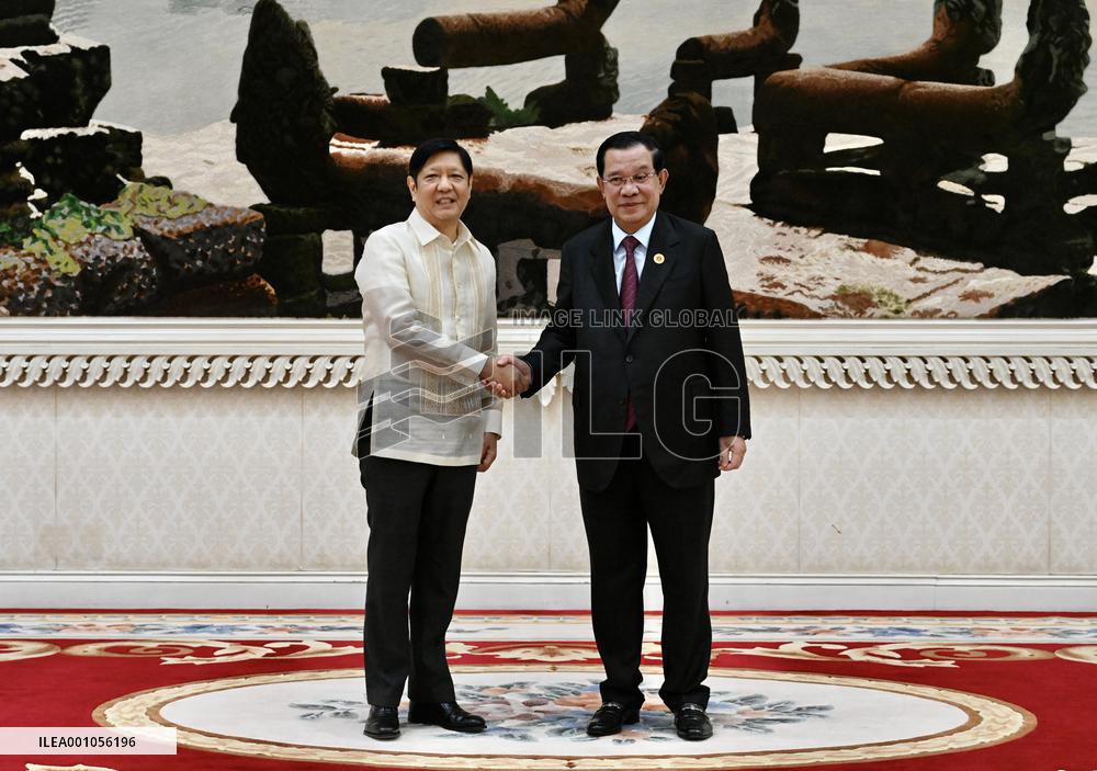 CAMBODIA-PHNOM PENH-PM-PHILIPPINE PRESIDENT-MEETING