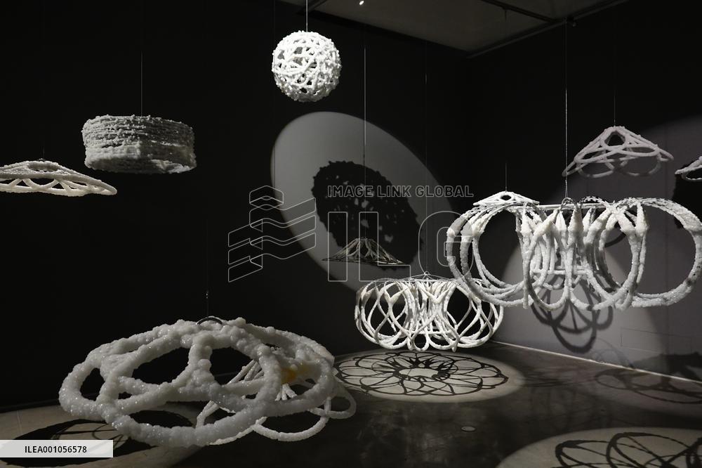 MIDEAST-JERUSALEM-DEAD SEA-SALT-ART