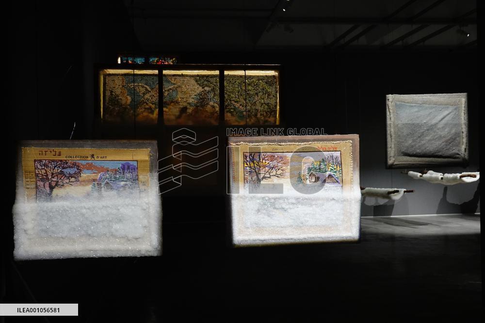 MIDEAST-JERUSALEM-DEAD SEA-SALT-ART