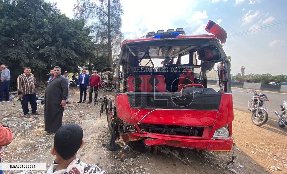 EGYPT-DAKAHLIA-MINIBUS ACCIDENT