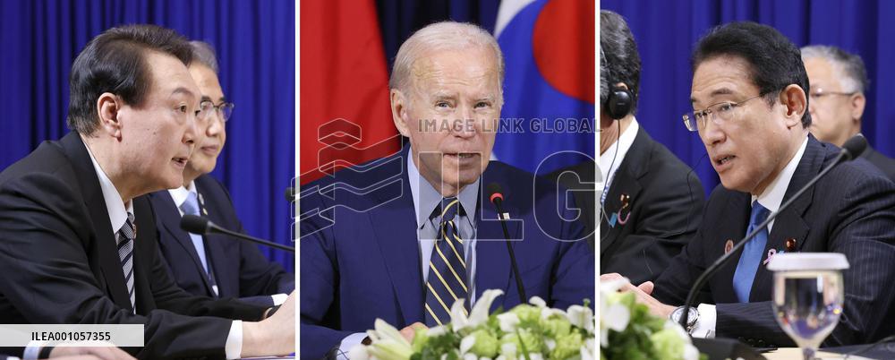 Japan-U.S.-S. Korea summit in Cambodia