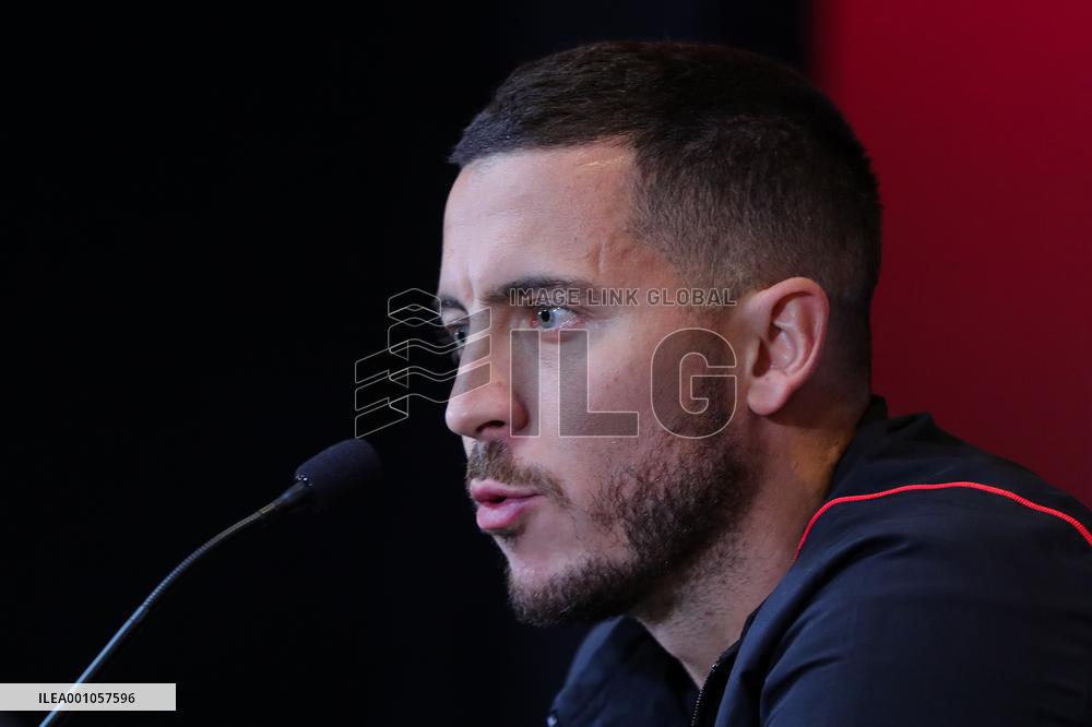 (SP)BELGIUM-TUBIZE-FOOTBALL-FIFA WORLD CUP-PRESS CONFERENCE