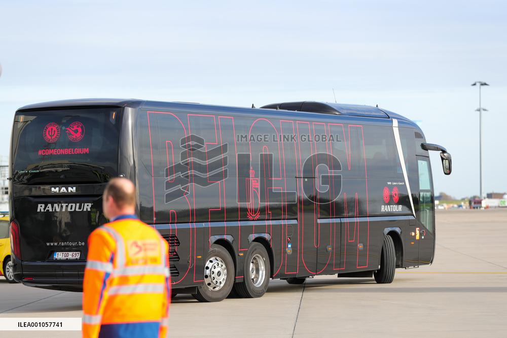 (SP)BELGIUM-ZAVENTEM-FOOTBALL-FIFA WORLD CUP-TEAM BELGIUM-DEPARTURE