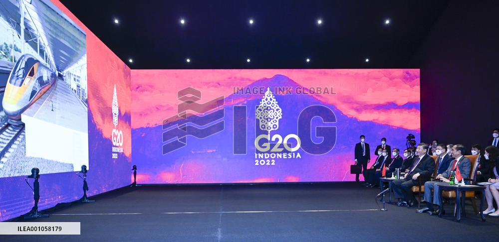 INDONESIA-BALI-CHINA-XI JINPING-JOKO WIDODO-TALKS