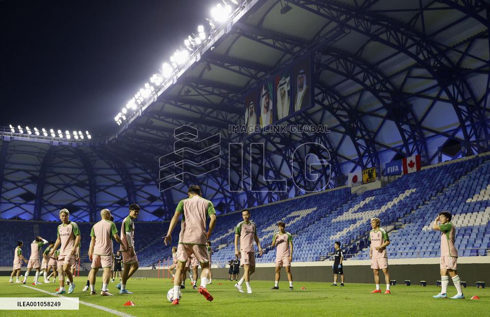 Football: Japan-Canada World Cup tune-up