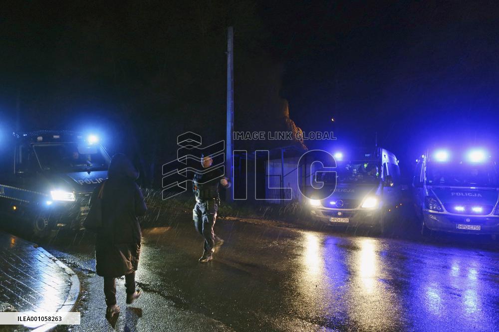 Missile explosion in Poland