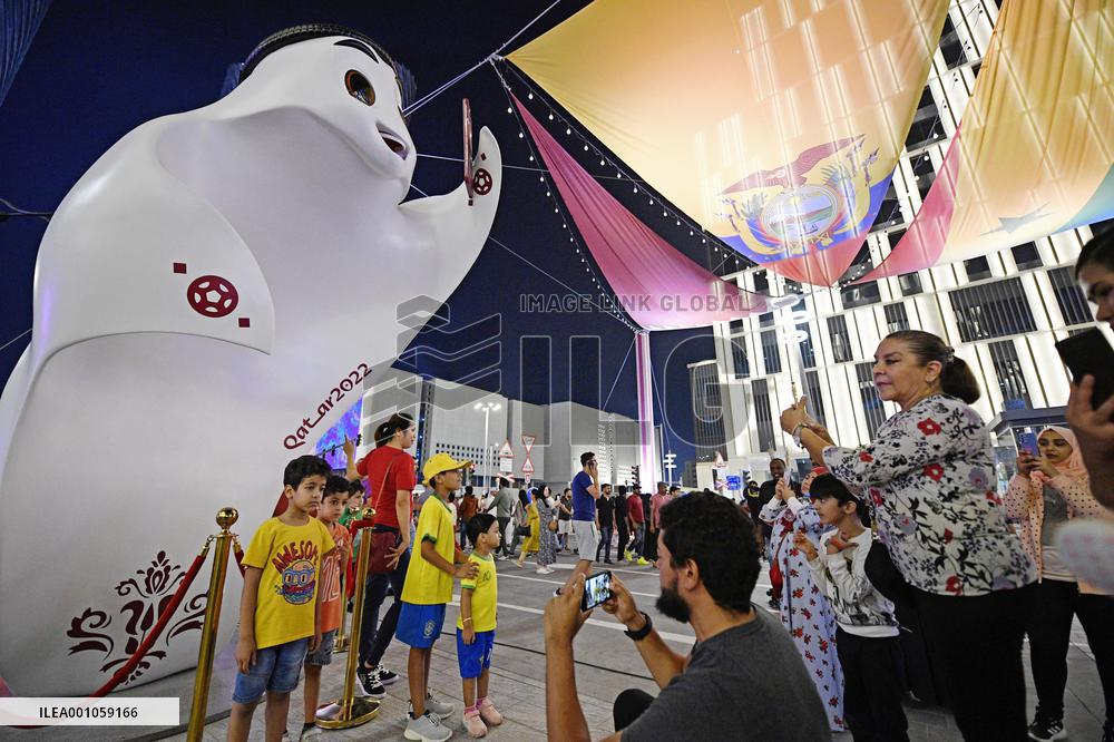 Scene near Lusail Stadium