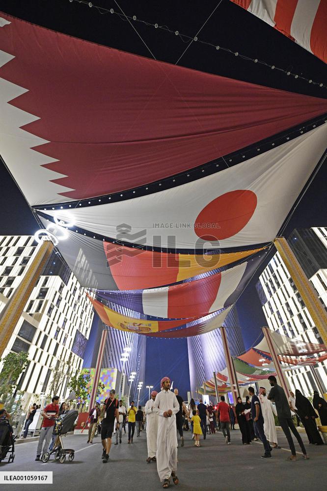 Scene near Lusail Stadium
