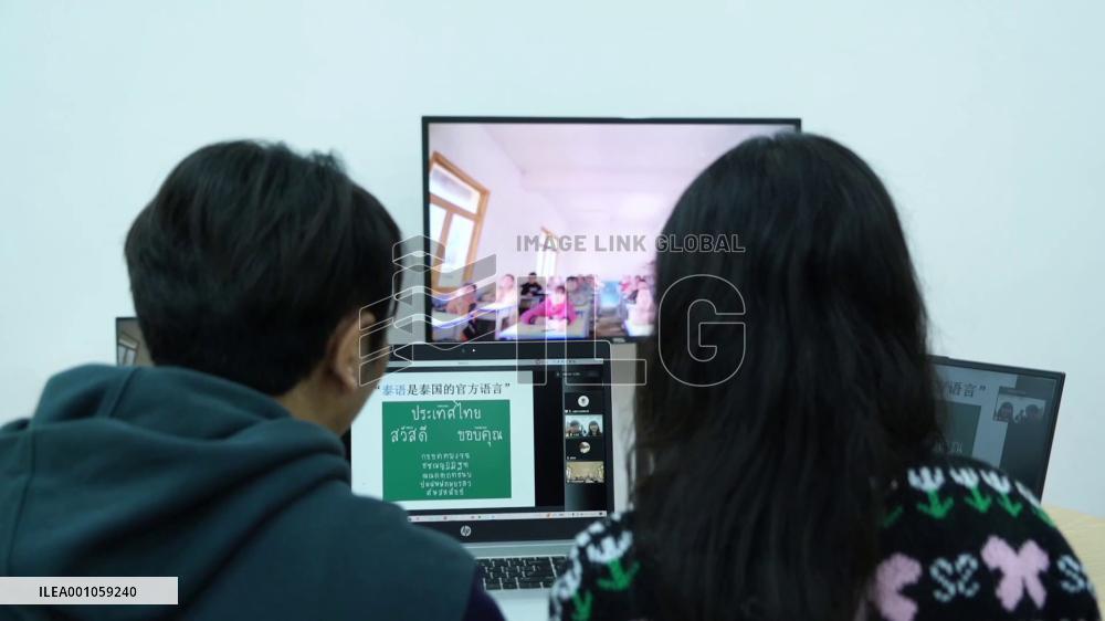 Thai students give online culture class to Chinese kids in remote area