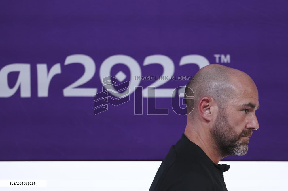 (SP)QATAR-DOHA-FOOTBALL-FIFA WORLD CUP-PRESS CONFERENCE-QAT VS ECU