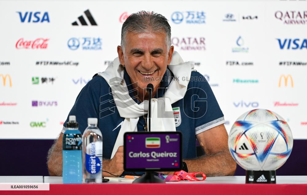 (SP)QATAR-DOHA-FOOTBALL-FIFA WORLD CUP-GROUP B-IRN VS ENG-PRESS CONFERENCE