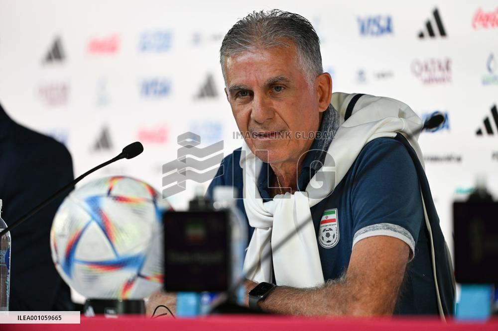 (SP)QATAR-DOHA-FOOTBALL-FIFA WORLD CUP-GROUP B-IRN VS ENG-PRESS CONFERENCE