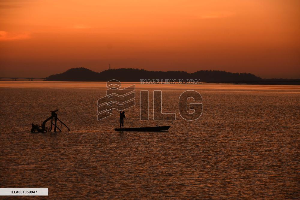 INDIA-ASSAM-NAGAON-SUNSET