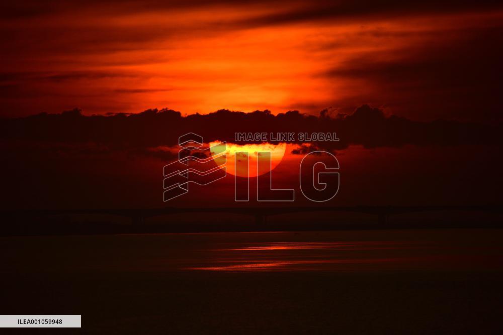 INDIA-ASSAM-NAGAON-SUNSET