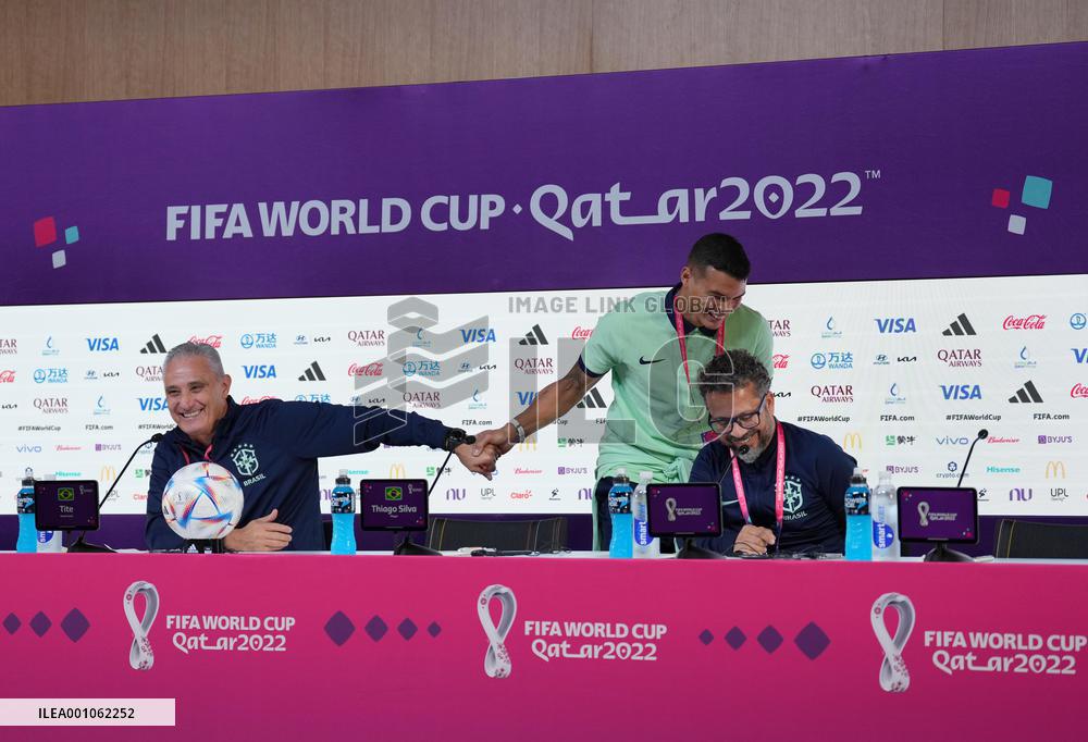 (SP)QATAR-DOHA-FOOTBALL-FIFA WORLD CUP-GROUP G-BRAZIL-PRESS CONFERENCE