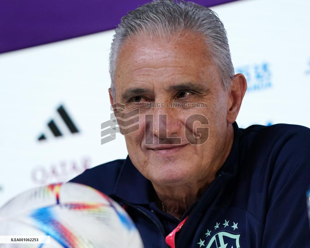 (SP)QATAR-DOHA-FOOTBALL-FIFA WORLD CUP-GROUP G-BRAZIL-PRESS CONFERENCE