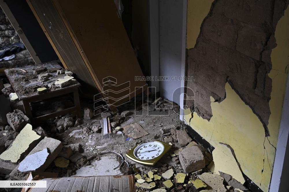 INDONESIA-CIANJUR-EARTHQUAKE-AFTERMATH-WALL CLOCK
