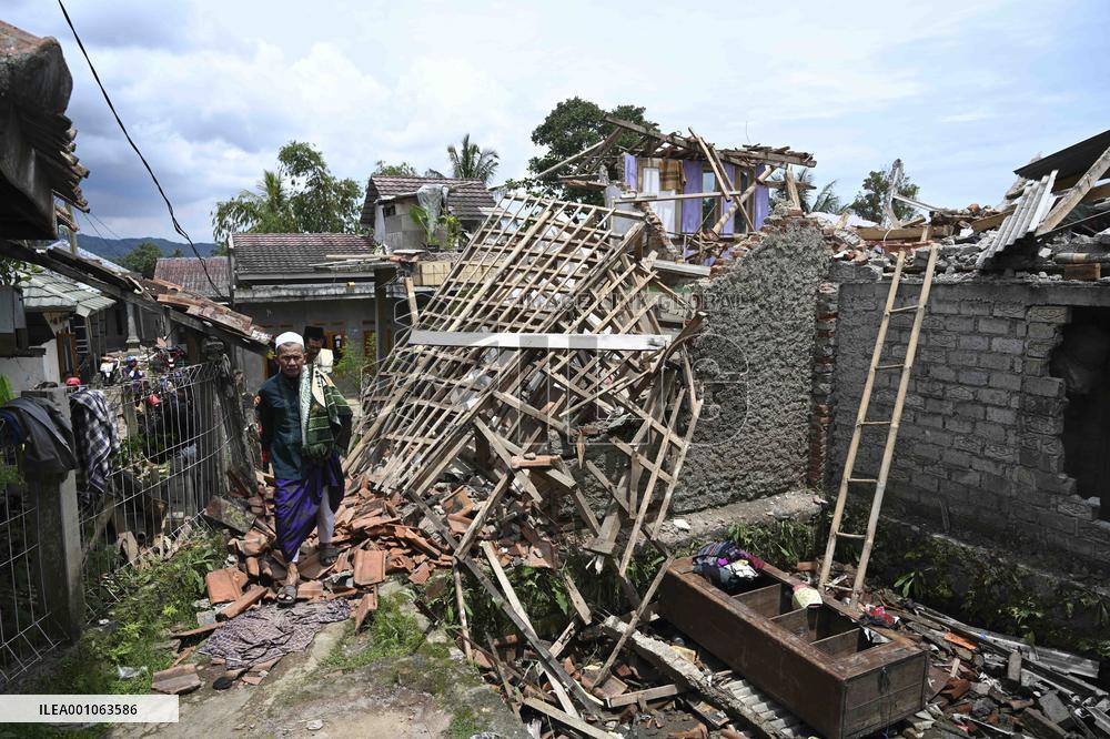 INDONESIA-WEST JAVA-CIANJUR-EARTHQUAKE-AFTERMATH
