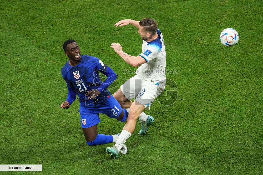 (SP)QATAR-AL KHOR-2022 WORLD CUP-GROUP B-ENG VS USA