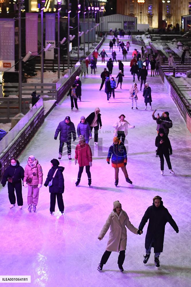 RUSSIA-MOSCOW-ICE RINK-OPENING