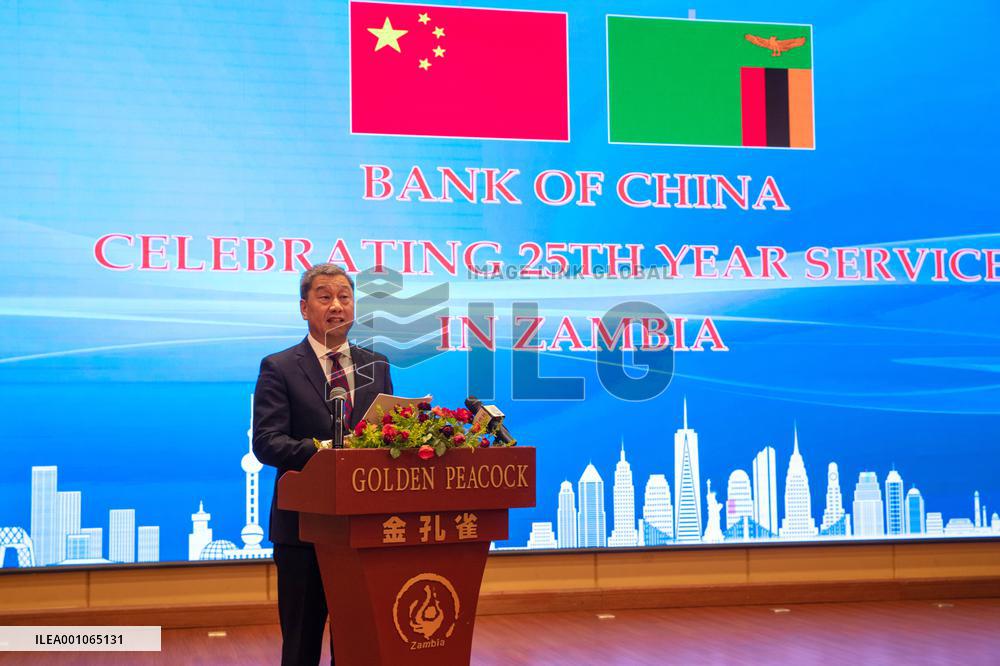 ZAMBIA-LUSAKA-BANK OF CHINA-BANKING SERVICE-25 YEARS-CELEBRATION