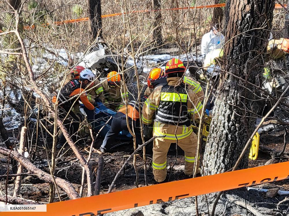 SOUTH KOREA-YANGYANG-HELICOPTER-CRASH