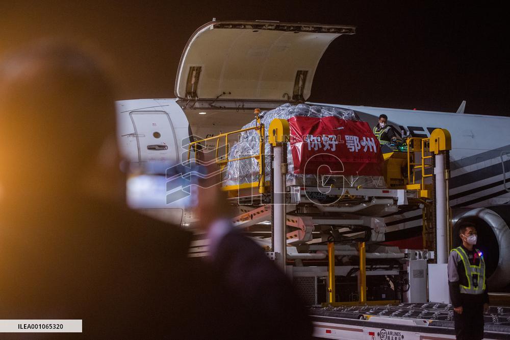 CHINA-HUBEI-CARGO HUB AIRPORT-FIRST ALL-CARGO AIR ROUTE-OPERATION (CN)