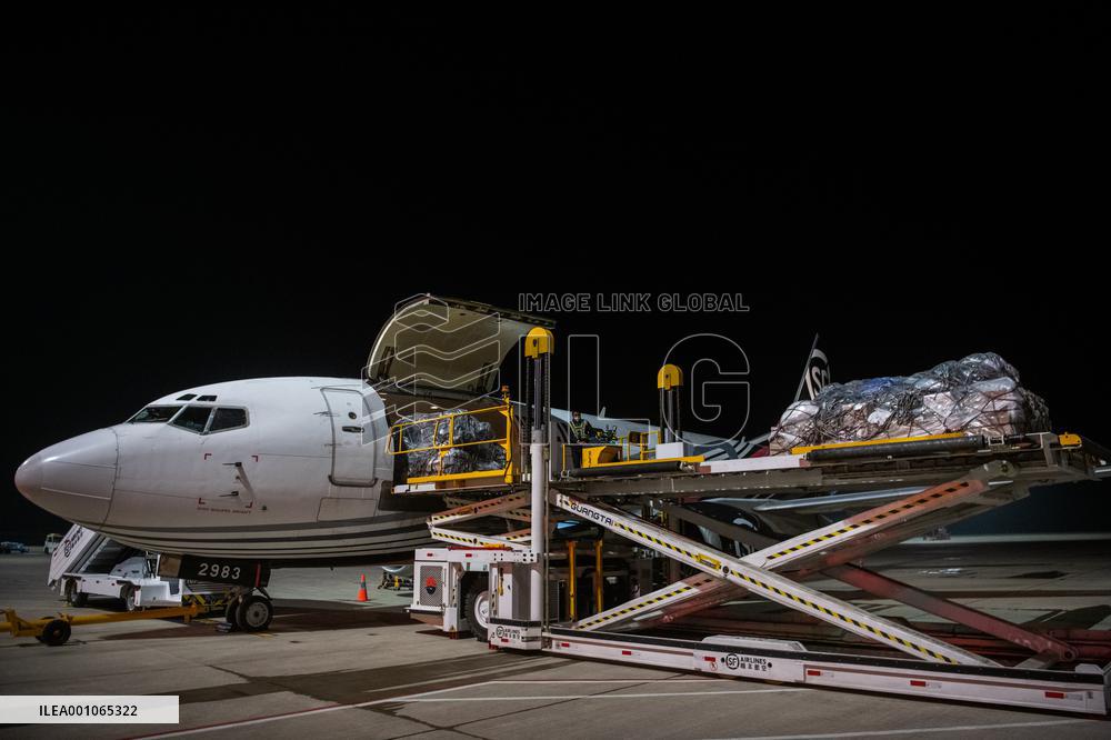 CHINA-HUBEI-CARGO HUB AIRPORT-FIRST ALL-CARGO AIR ROUTE-OPERATION (CN)