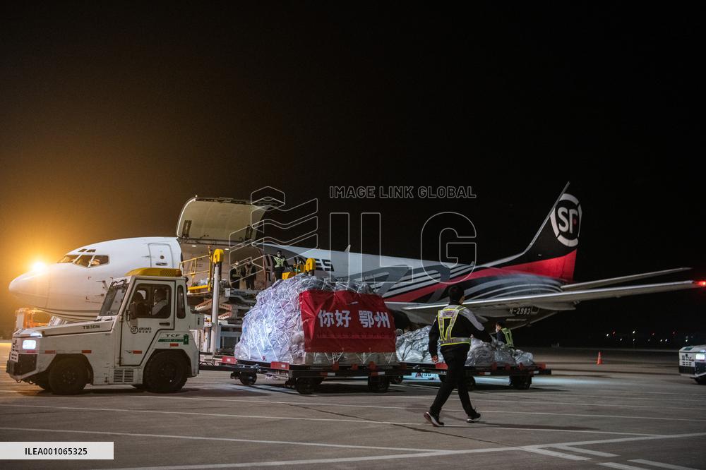 CHINA-HUBEI-CARGO HUB AIRPORT-FIRST ALL-CARGO AIR ROUTE-OPERATION (CN)