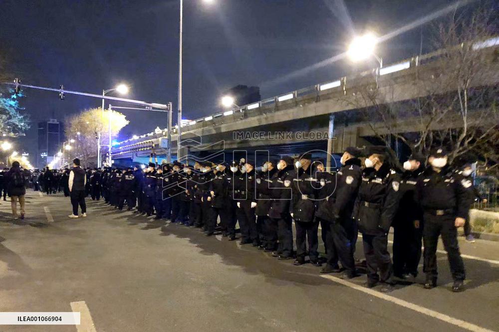 Protest against "zero-COVID" policy in China