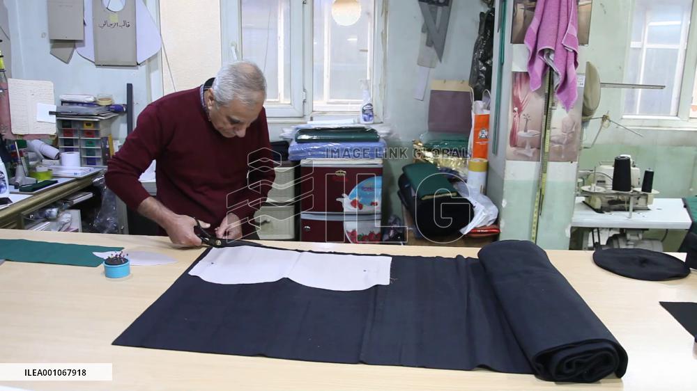 Kurdish tailor devoted to making traditional hats